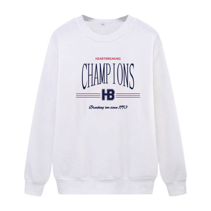 Damer sweatshirt med moderne grafisk trykk Skjora
