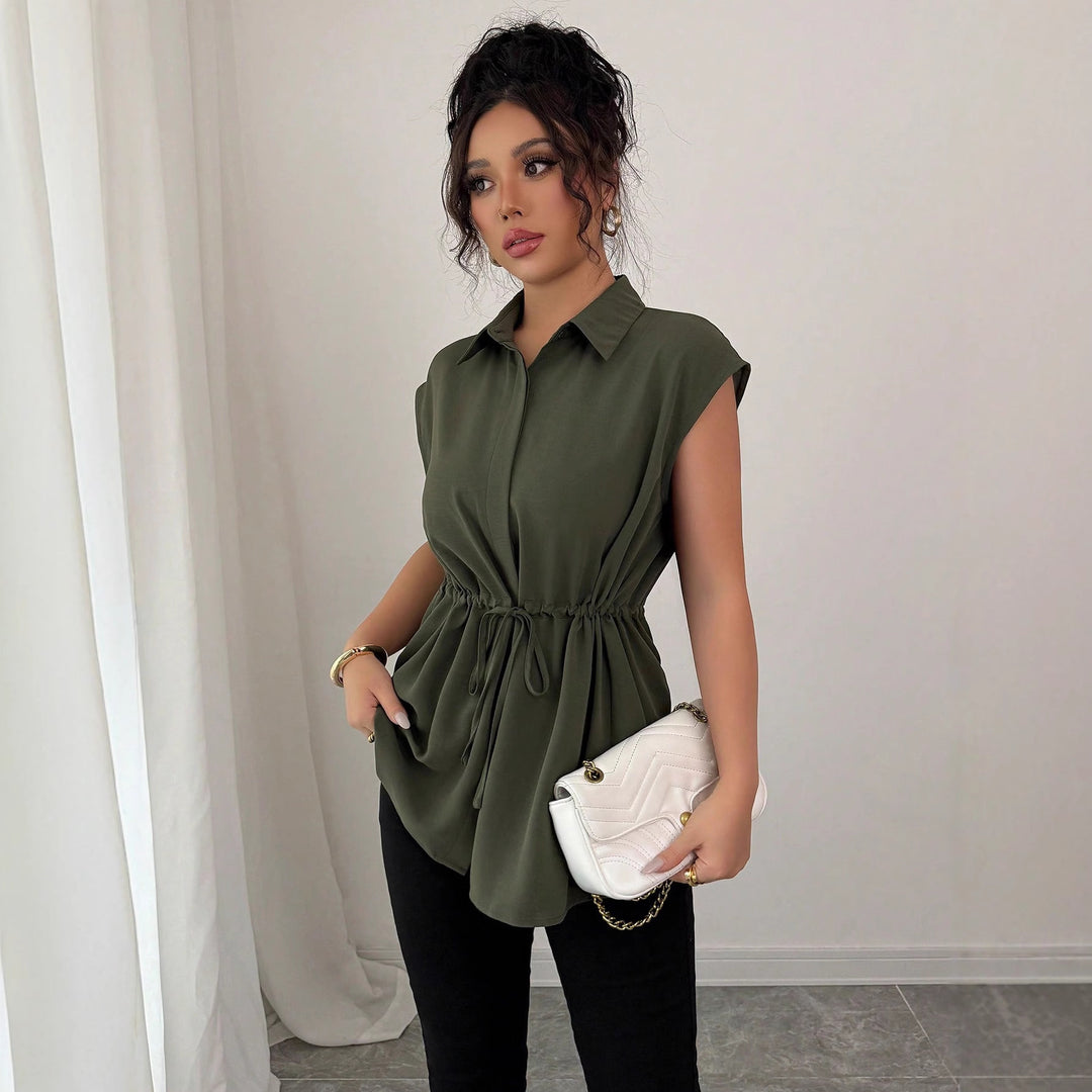 Dame avslappet bluse med innsvingt snitt Skjora