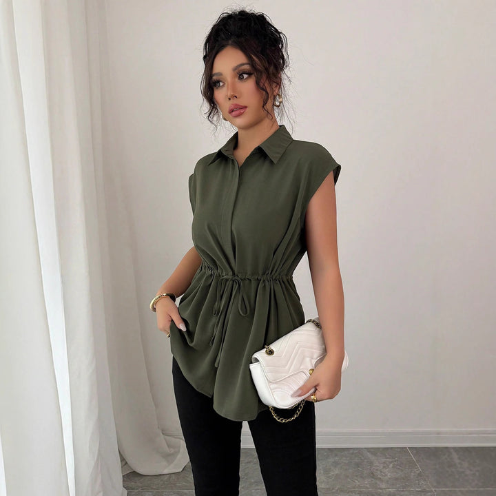 Dame avslappet bluse med innsvingt snitt Skjora