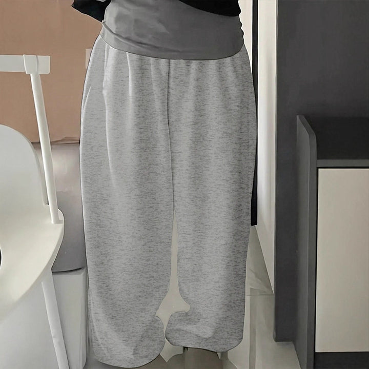 Damer komfortable sweatpants med elastisk midje og avslappet snitt Skjora