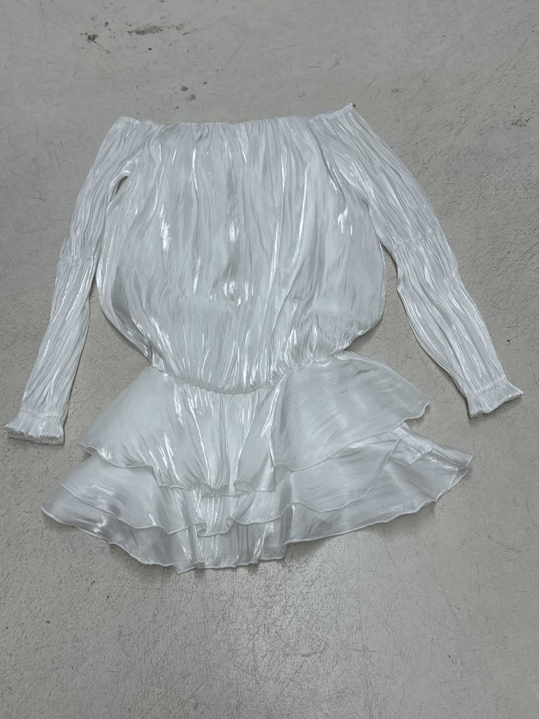 Dame luftig Off-Shoulder Kjole med Volangskjæring Skjora