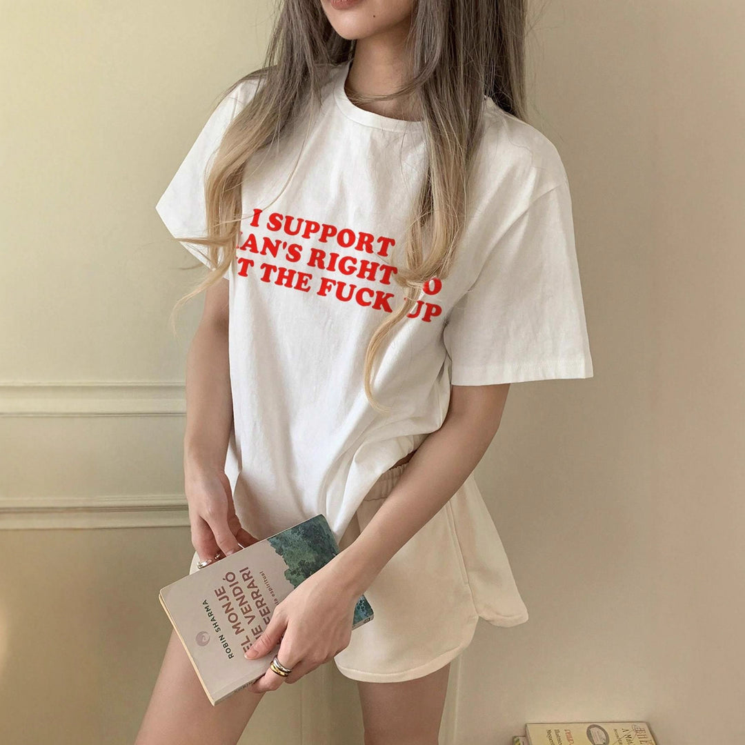 Damer oversized Bachelorette T-skjorte med eksklusiv print Skjora