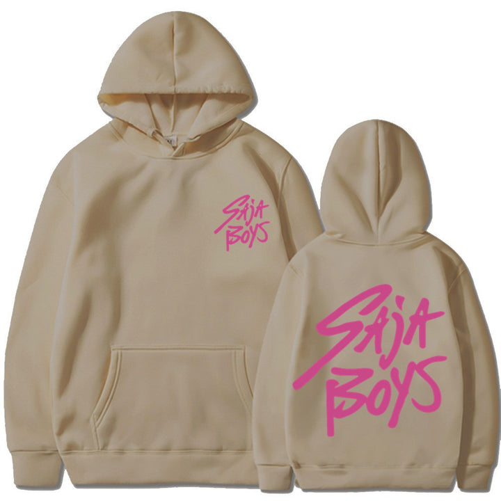 Women's hoodie with distinctive lettering and kangaroo pocket Skjora