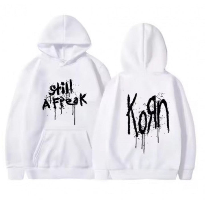 Kvinne hoodie med kreative graffiti design Skjora