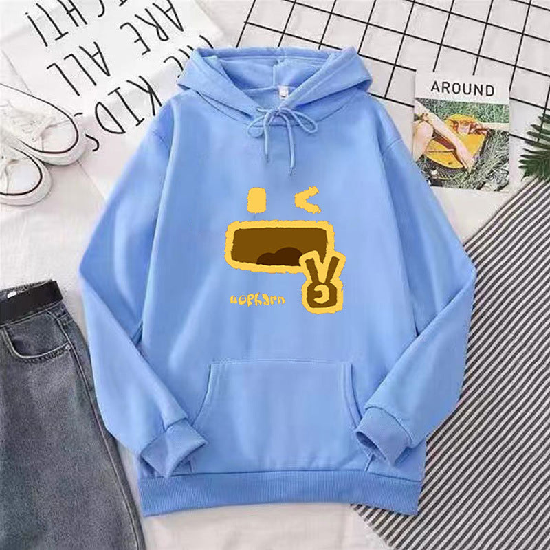 Dame hettegenser med kreativt emoji-design Skjora