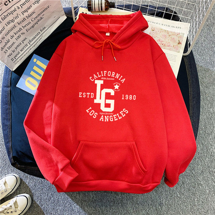 Dame hettegenser med sporty California-print Skjora