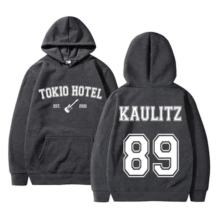 Women's hoodie with modern band design and comfortable fit Skjora