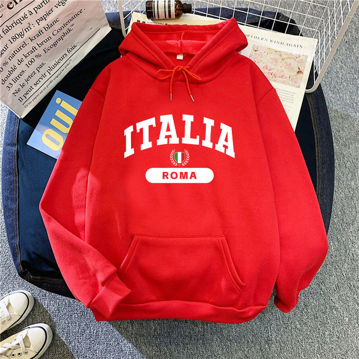 Women's hoodie with Italy print Skjora
