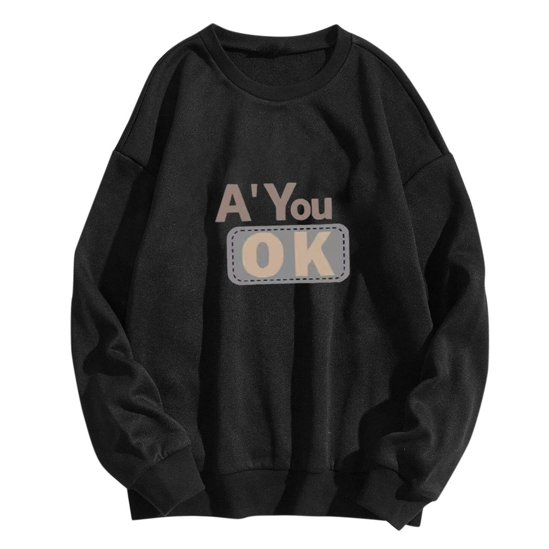 Dame sweatshirt med avslappet tekst Skjora