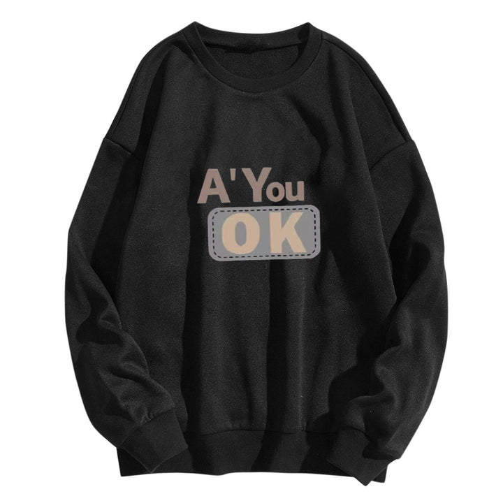 Dame sweatshirt med avslappet tekst Skjora