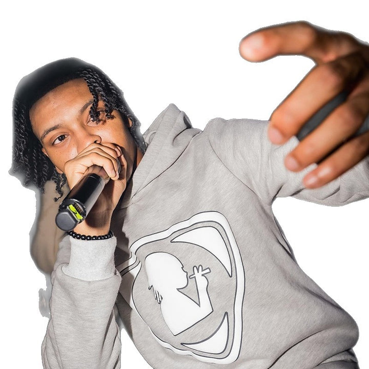Hoodie for menn med reflekslogo Skjora