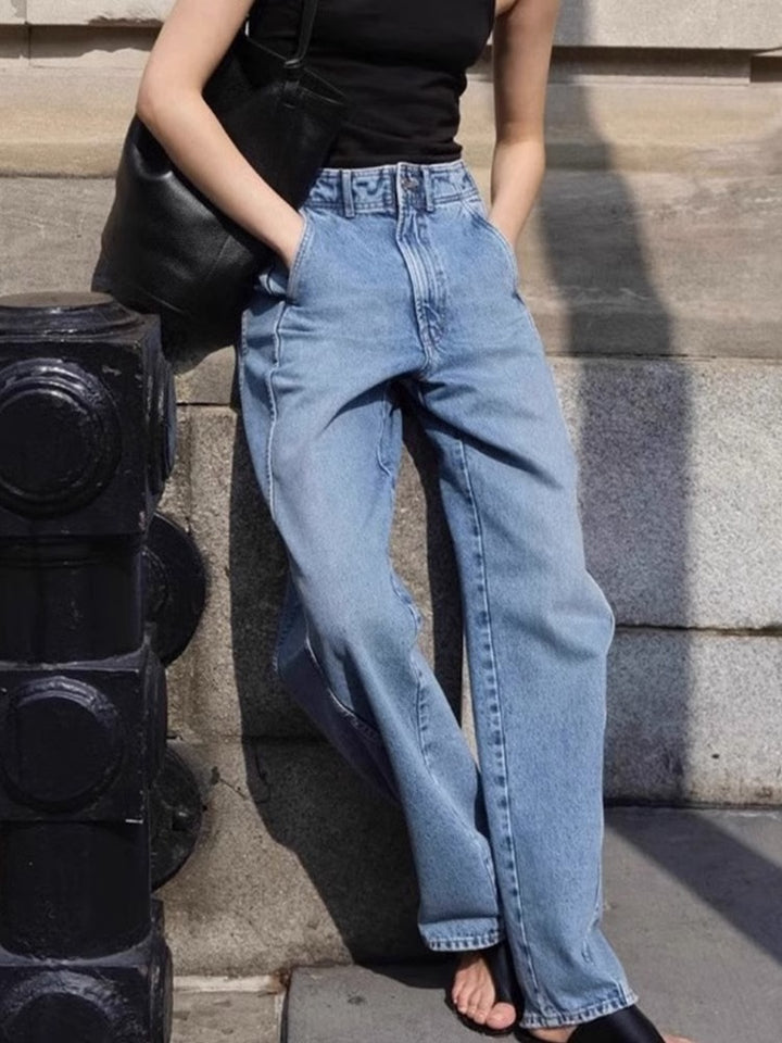 Damer Høyt skårne Mom-jeans Skjora