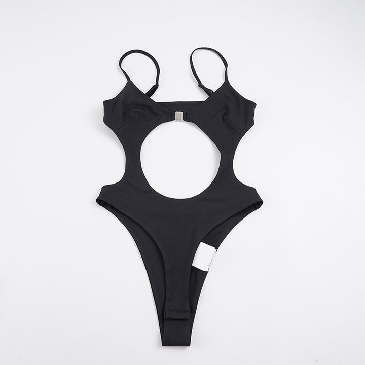 Dame badedrakt med unikt cut-out-design og justerbare stropper Skjora