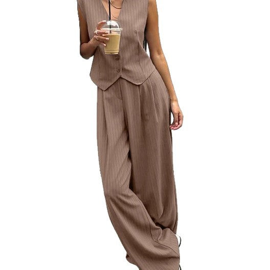 Damer uformell jumpsuit med elegant blazer Skjora
