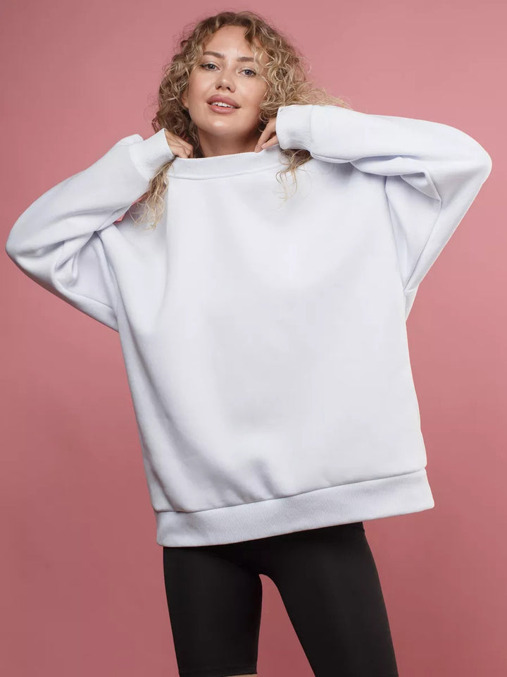 Dames Oversized Sweatshirt met brede mouwen en elastische tailleband Skjora