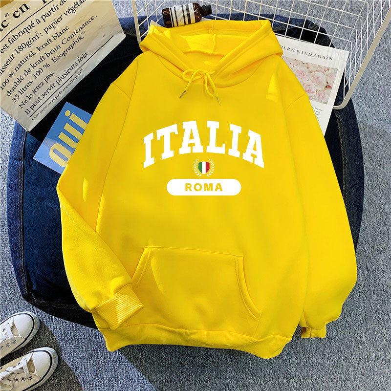 Women's hoodie with Italy print Skjora