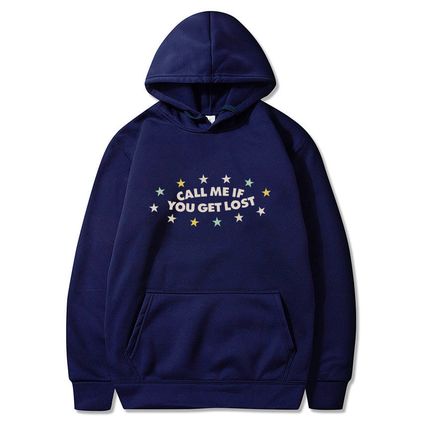 Dame hettegenser med kreativt trykk og avslappet passform Skjora