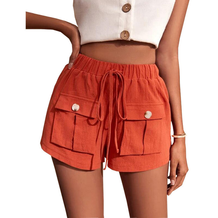Dame casual shorts med praktiske lommer og komfortabel snøring Skjora