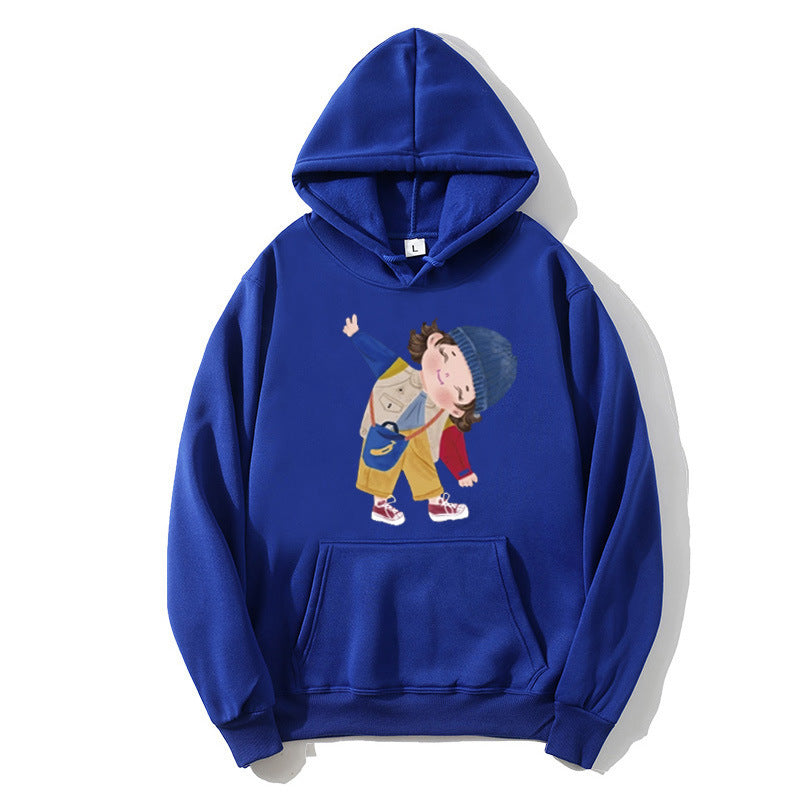 Damen Kapuzenpullover mit verspieltem Kinder-Design Skjora