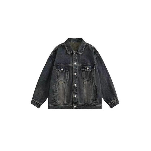 Kvinne denimjakke med vintage vask og praktiske lommer Skjora