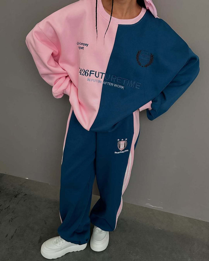 Kvinnens komfortable oversized fritidsdress med avslappet snitt og moderne detaljer Skjora