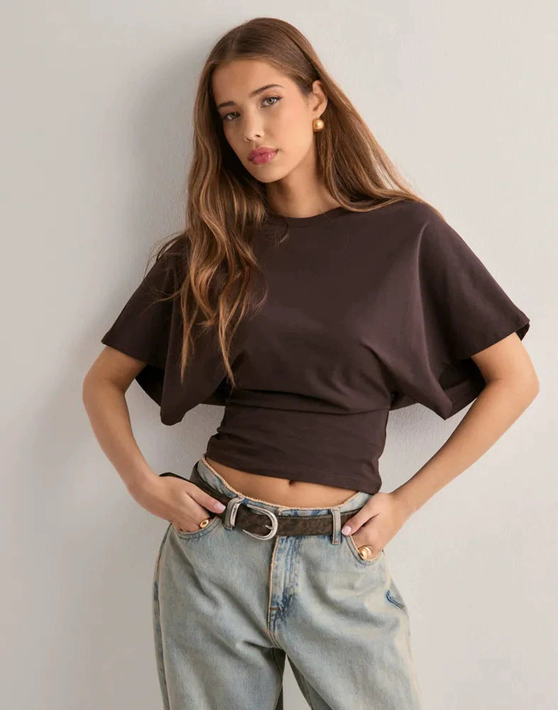 Damer Behagelig Oversized T-skjorte med moderne snitt Skjora