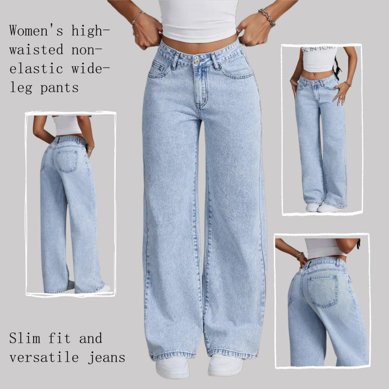 Dame bredde jeans i vintage stil Skjora