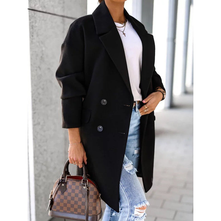 Kvinnes elegant og avslappet trench coat med dobbel knepping Skjora