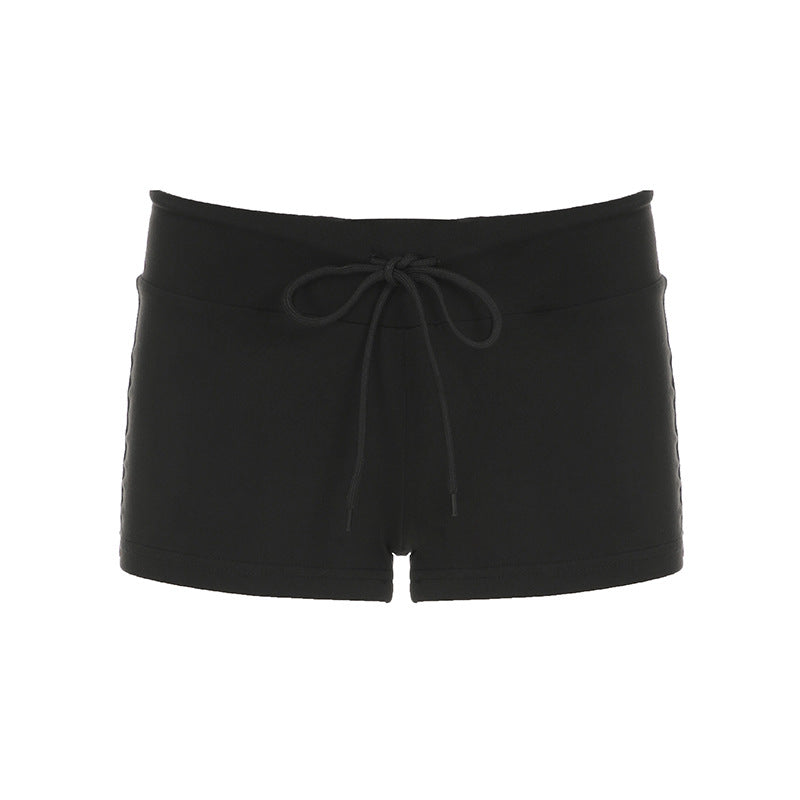 Dame Sporty Shorts med stjerneprint og elastisk strikk Skjora