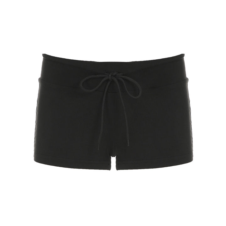 Dame Sporty Shorts med stjerneprint og elastisk strikk Skjora