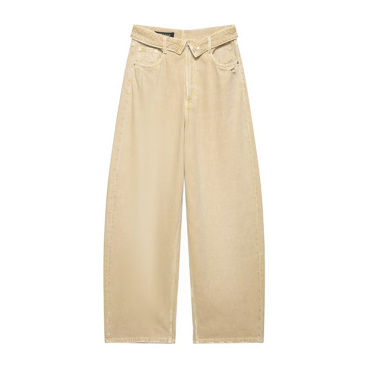 Dame Ødelagte Jeans i avslappet Baggy-stil Skjora