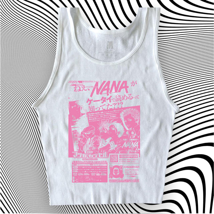 Damer Crop-Top med kreativ grafisk trykk Skjora