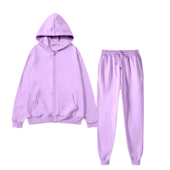 Damer treningssett med hettegenser og joggebukser Skjora