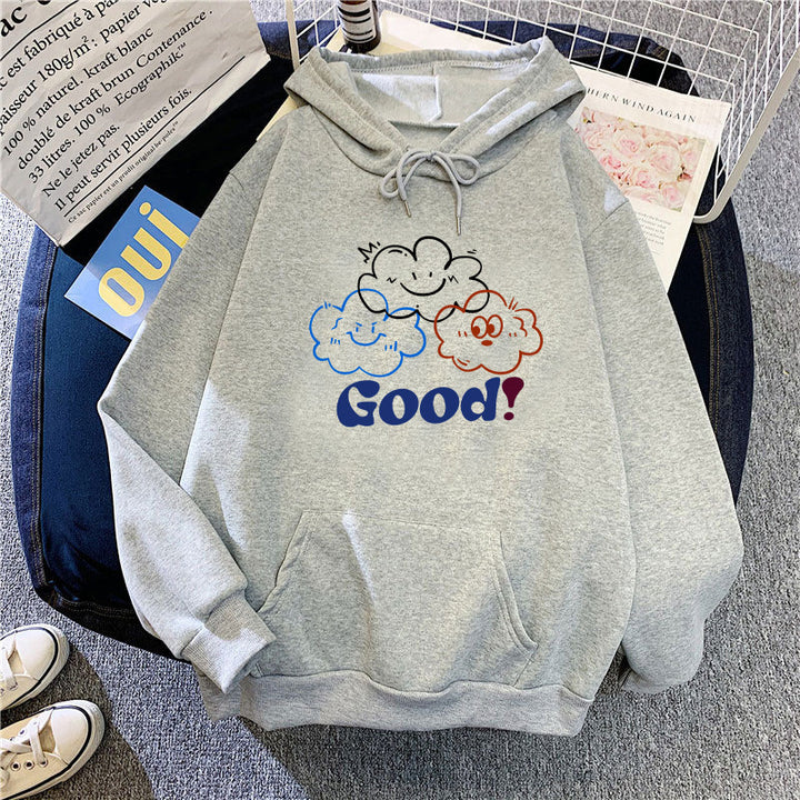 Damen Kapuzenpullover mit verspieltem Cloud-Design Skjora