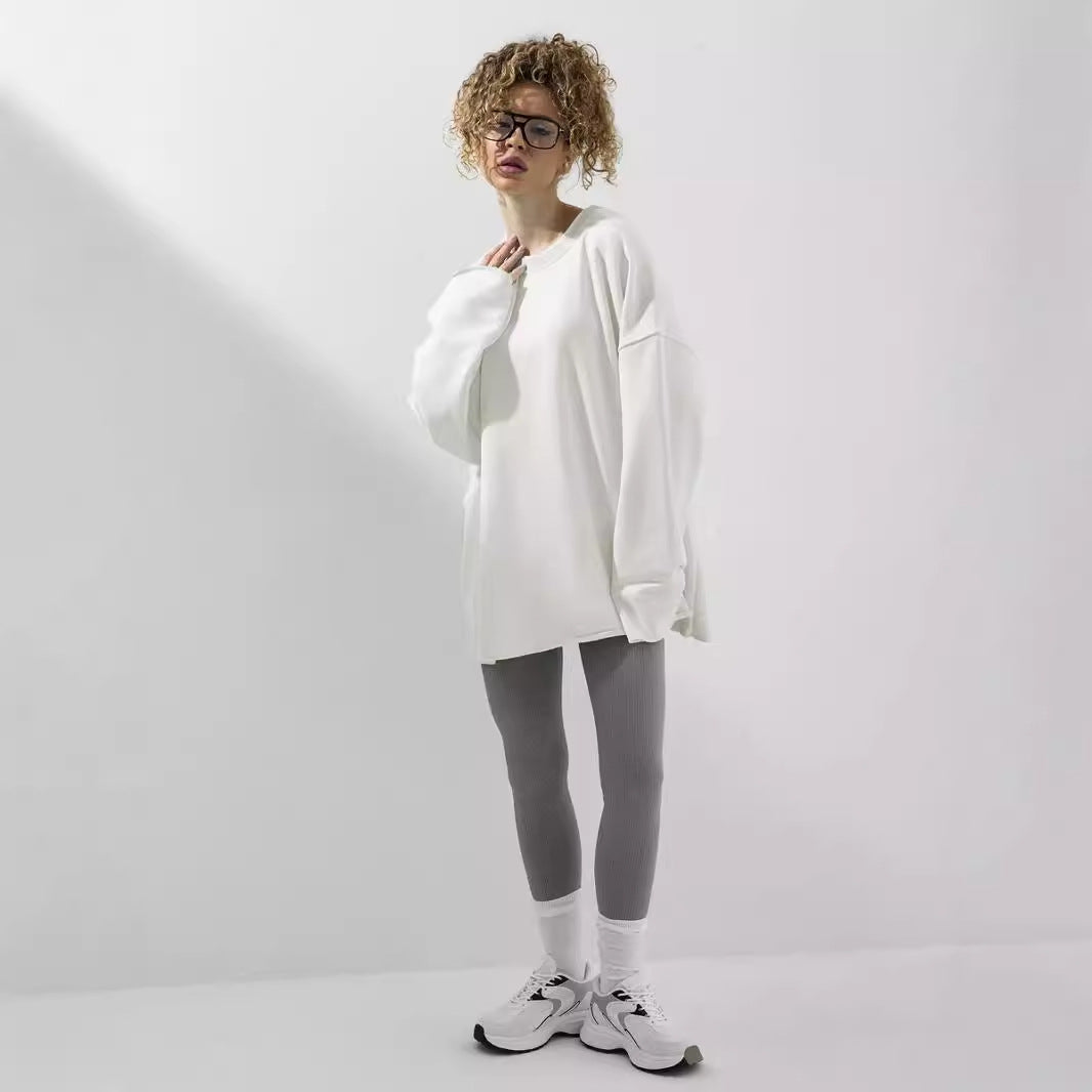 Dame oversized Langarm-Shirt Skjora