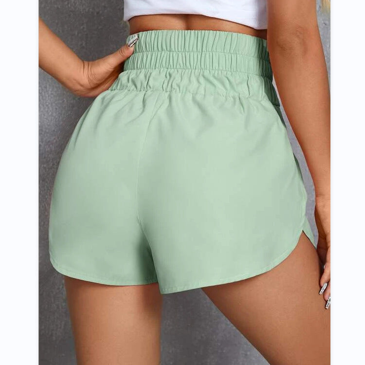 Dame sporty slip pants with elastic waistband and side inserts Skjora