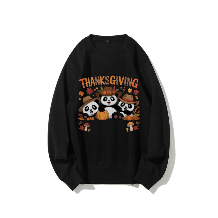 Dame sweatshirt med morsomt dyremotiv og høstmotiv Skjora