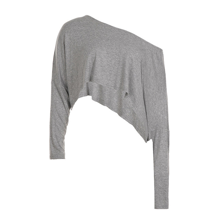 Damer casual en-sides topp med asymmetrisk snitt og løs design Skjora