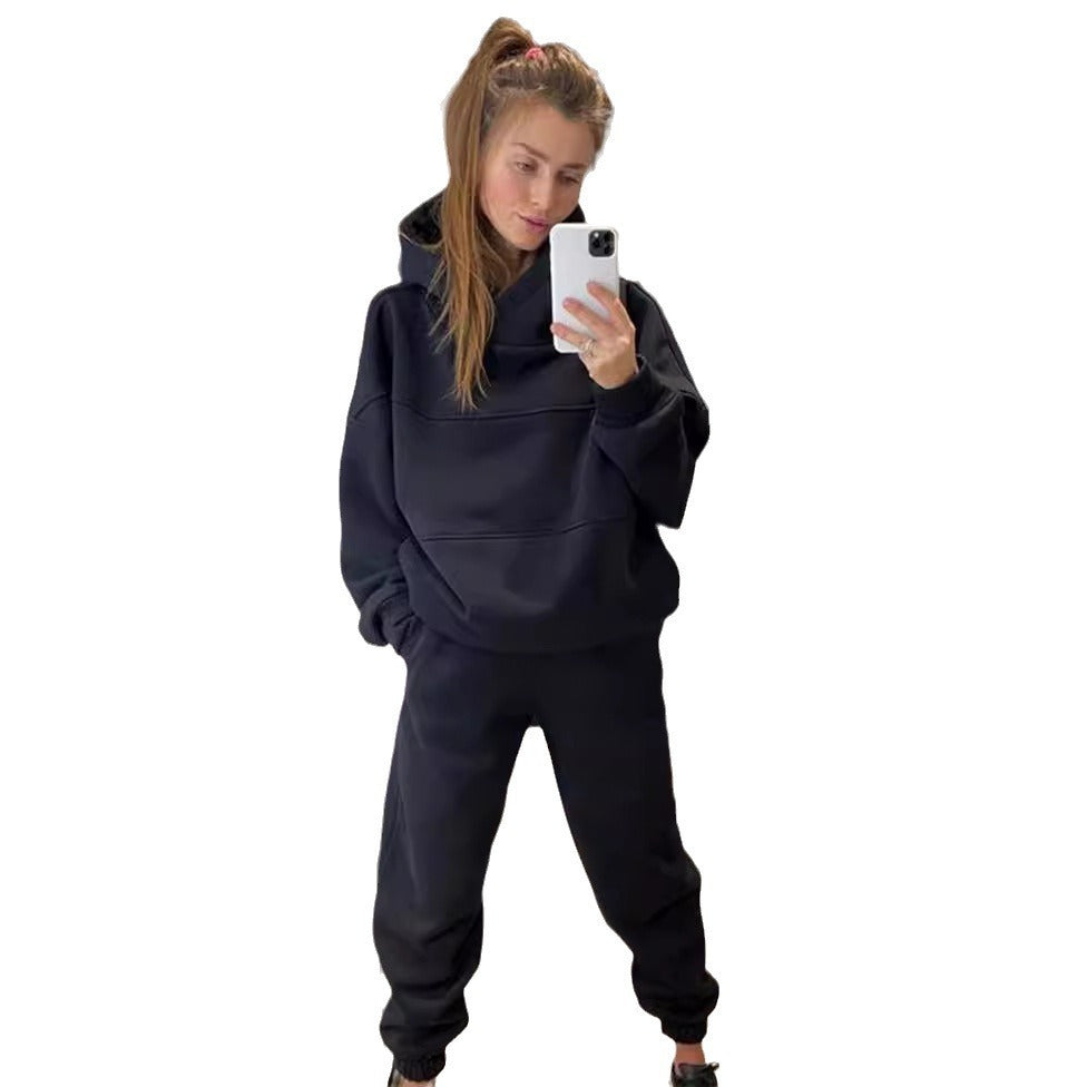 Dame sporty hettegenser og joggebukse sett Skjora