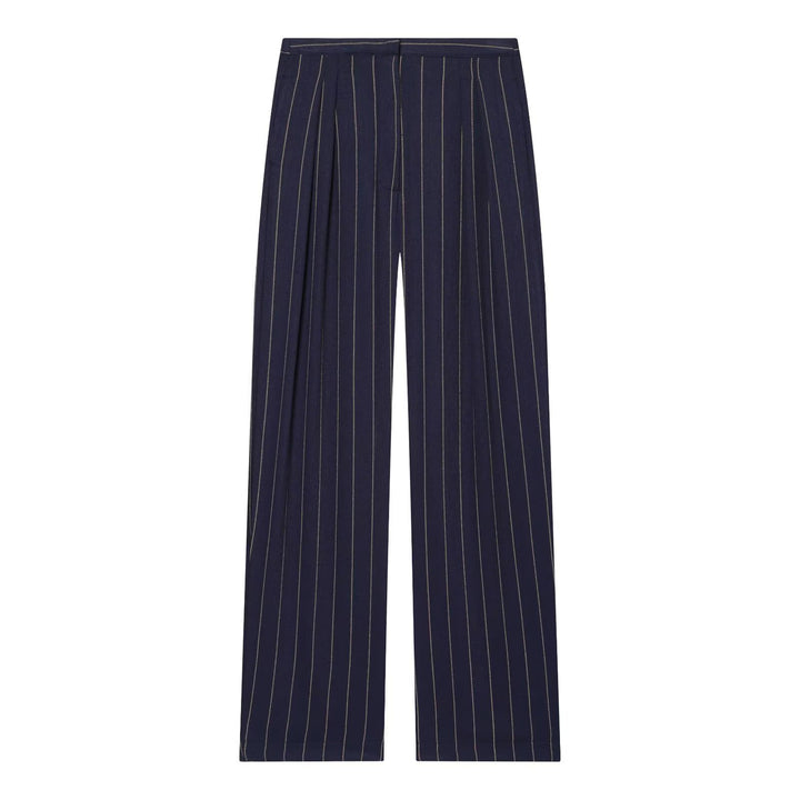 Dame vidde høy liv bukse med elegant stripeutseende og komfortabel fall Skjora