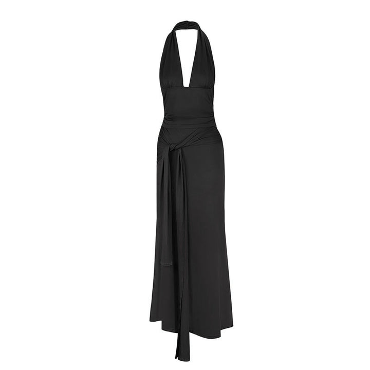 Women's Maxi Dress in Elegant Wrap Style Skjora