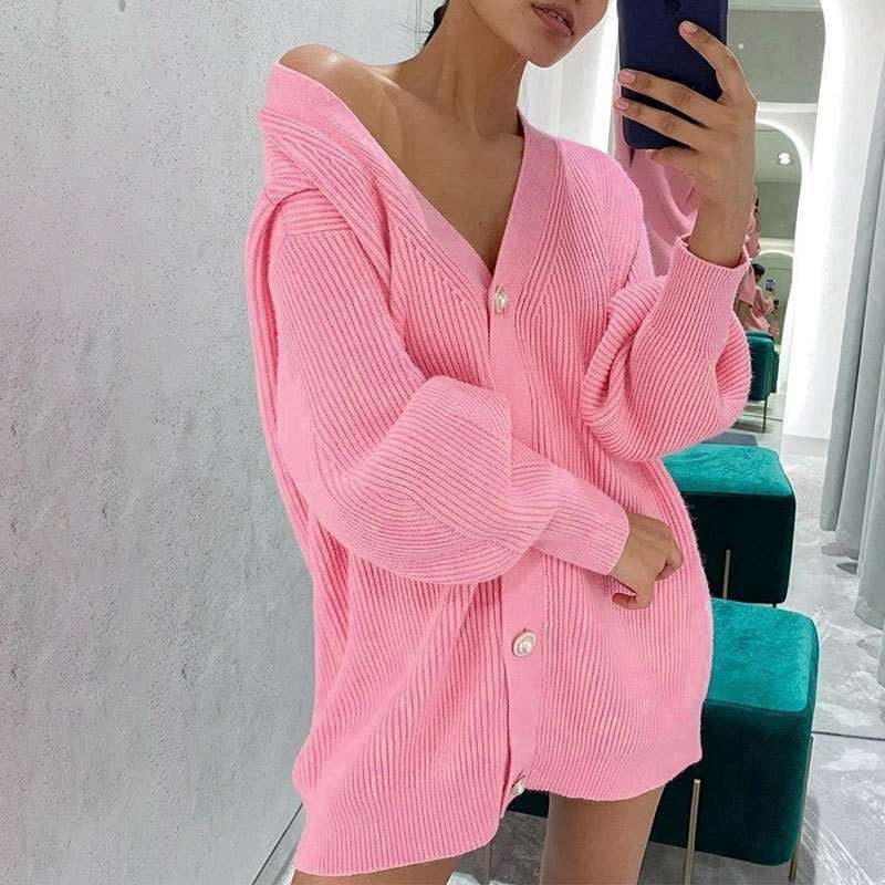 Dame oversized cardigan Skjora