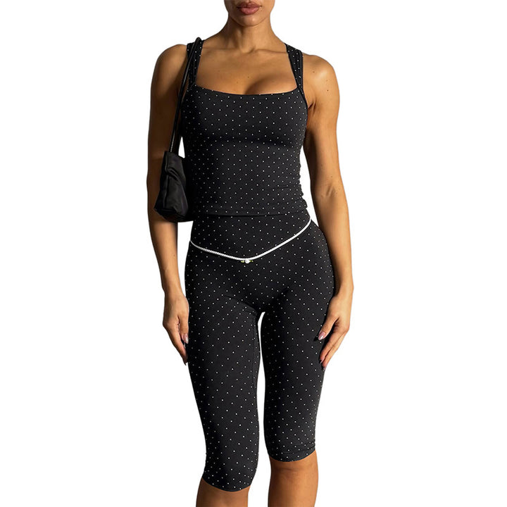 Dame Sportslig topp og leggings-sett Skjora