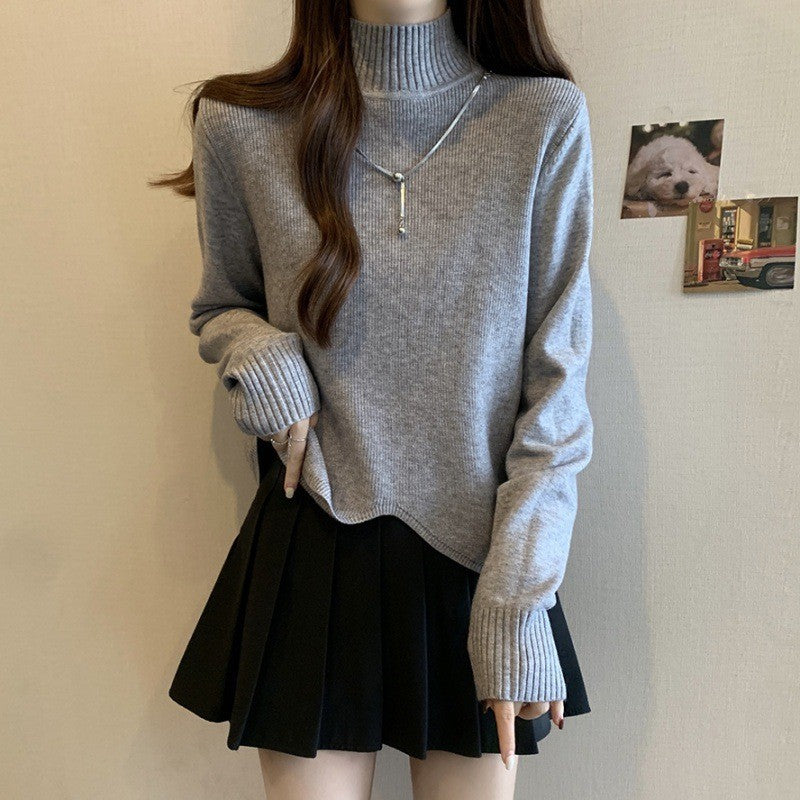 Kvinnes elegant høyhalset genser i en casual passform Skjora