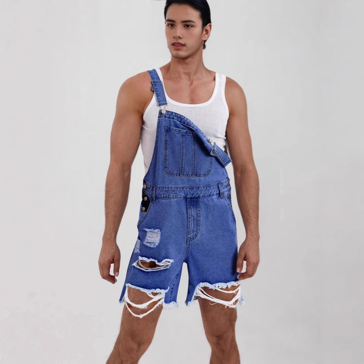 Herrer Løs Jeans-Overall Skjora