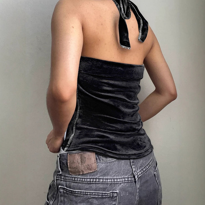 Damer trendy Bustier-top med spissdetaljer og leken design Skjora