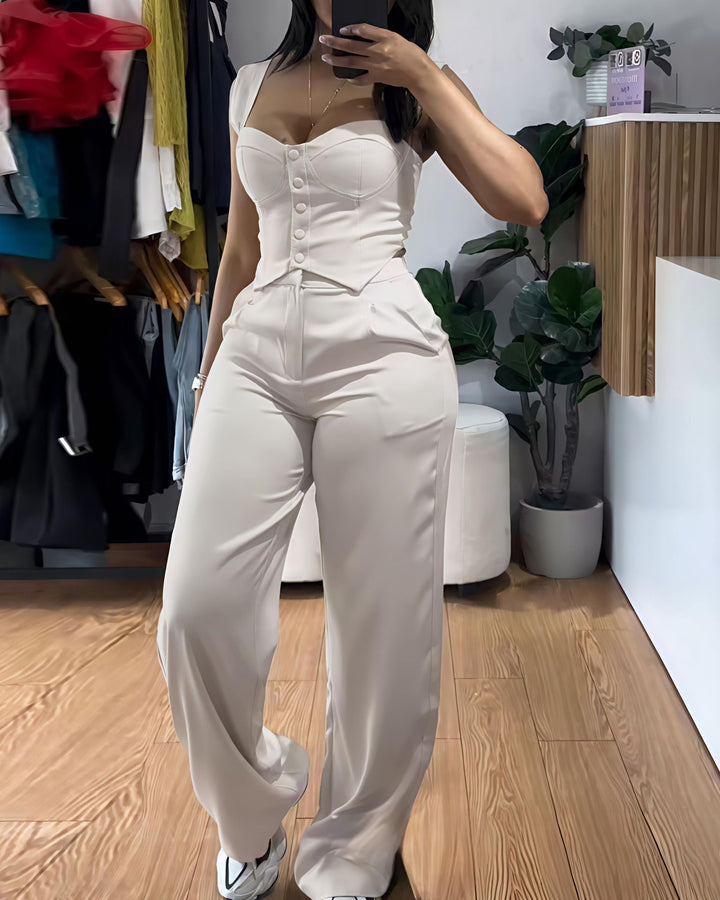 Dame Elegant og figurnær Jumpsuit Skjora