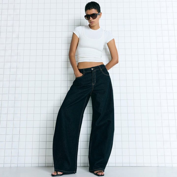 Dame Oversized Jeansjakke Skjora