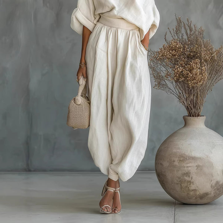 Dame Lifestyle Jumpsuit med en-sidig utringning og løs silhuett Skjora