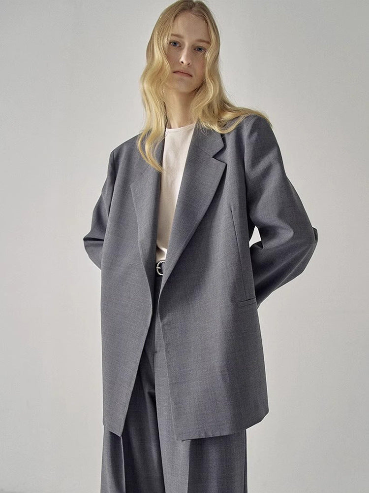 Damer Elegant Oversized-Blazer med edel kutt Skjora
